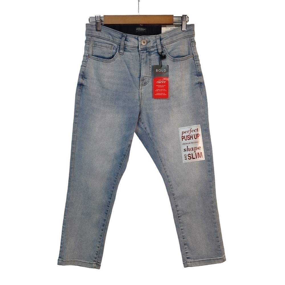 Bold Elements Tummy Control Push Up Capri Jeans S… - image 1